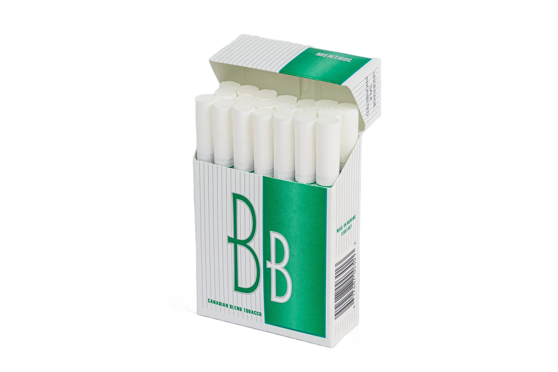 bb menthol open pack